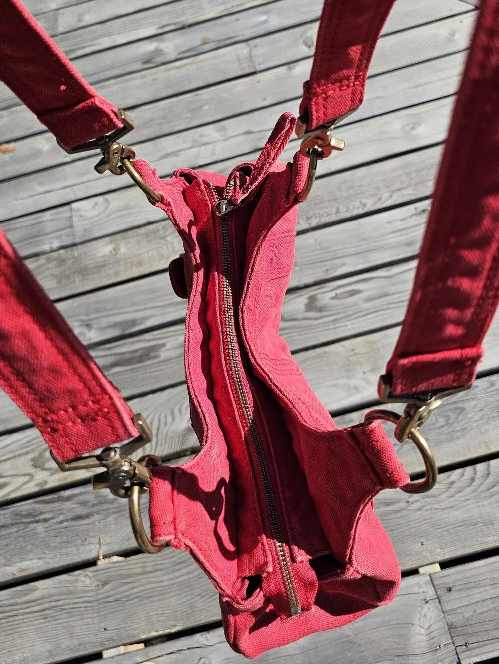 Vintage Diesel Red Denim Hobo Bag - 🔥 RARE & ARCHIVAL 🔥